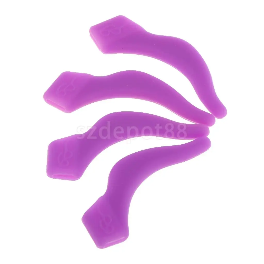 Silicone Ear Hooks Grip Holder Reading Eye Glasses Sunglasses Temple Tip Eyeglasses Retainer Eyewear Ear Lock Anti Slip 10 Pairs glasses anti slip sleeve glasses retainer