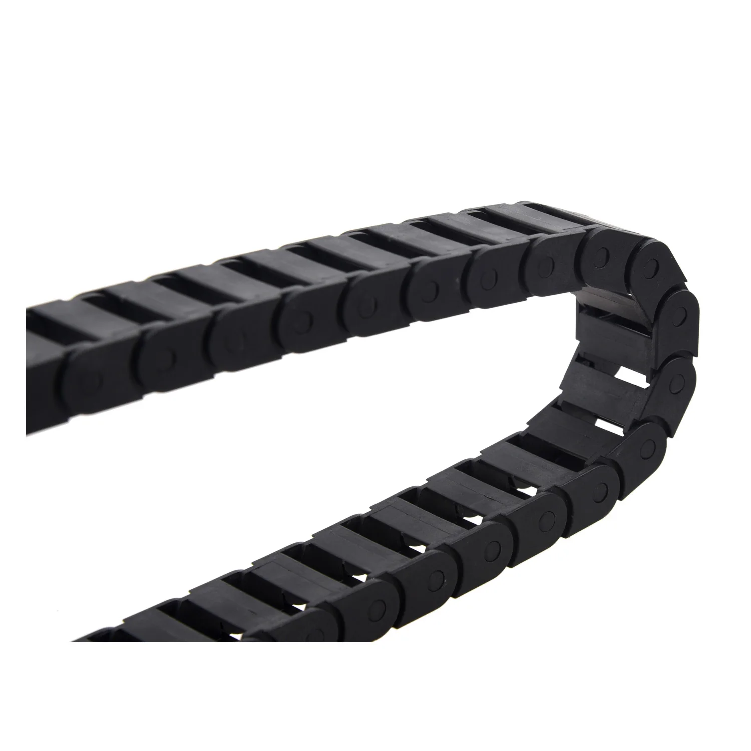 

Transmission Chains 10 x 20mm 1M Open On Both Side Plastic Towline Cable Drag Chain