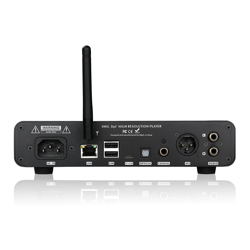 SMSL DP3 Hi-Res цифровой плеер ES9018Q2C ЦАП чип 32 бит/384 кГц DSD256 двухсторонний Bluetooth/wifi/DLAN вход