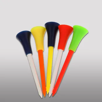 

30PC Multi Color Plastic Golf Tees 83mm Durable Rubber Cushion Top Golf Tee