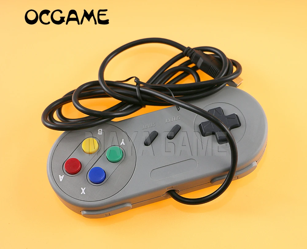 OCGAME 8 шт./лот горячая Распродажа, Ретро USB контроллер супер для nintendo SNES; USB контроллер для ПК для MAC контроллеров герметичный