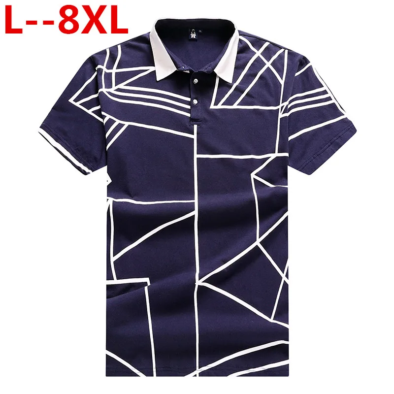 10XL 8XL 6XL 5X Высококачественная мужская полосатая футболка с вышивкой короткими