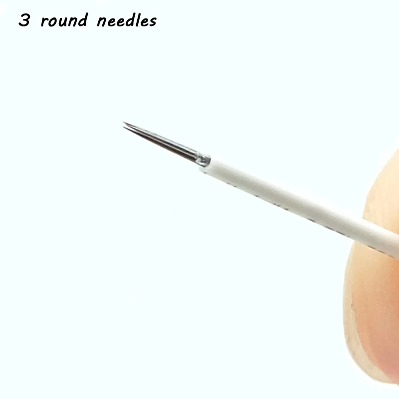 

50pcs Laminas Tebori Microblading Circular R3 pin Round Liner Blades 3RL Tattoo Needles For Permanent Makeup Eyebrow Fog Pen