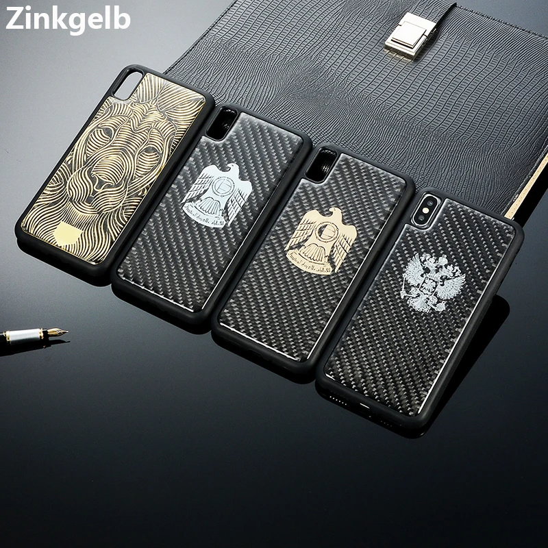

for iPhone XS Max Case Cover Luxury Hard Glossy Carbon Fiber Pattern Shockproof TPU Phone Case for iPhone X XR 8 7 6 6S Plus