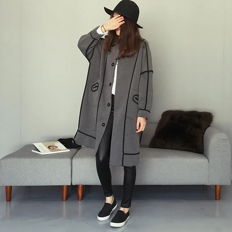 Preise 2020 NEUE Herbst Winter Große Größe frauen Sweatshirts doppelseitige tragen Baseball Uniform Lange Hoodies Mantel Weiblichen Jacken x259