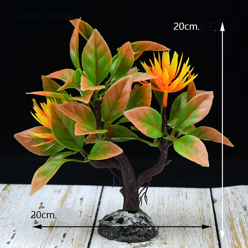 

JU Aquarium Decoration Simulation Water Grass Decoration Landscaping Fish Tank Decoration Plastic Flower Mangrove Mangrove