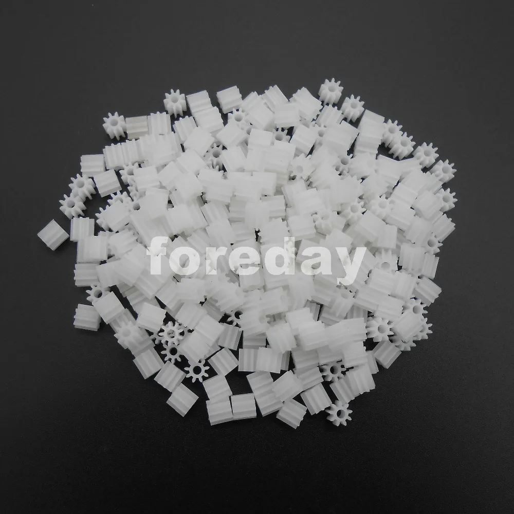 

100PCS 92A 9T 2A 9 Teeth 1.95MM 0.5M Model Accessories 9T Spur Gear 0.5 Modulus Aperture 2mm DIY Plastic Spur Gear *FD222X100