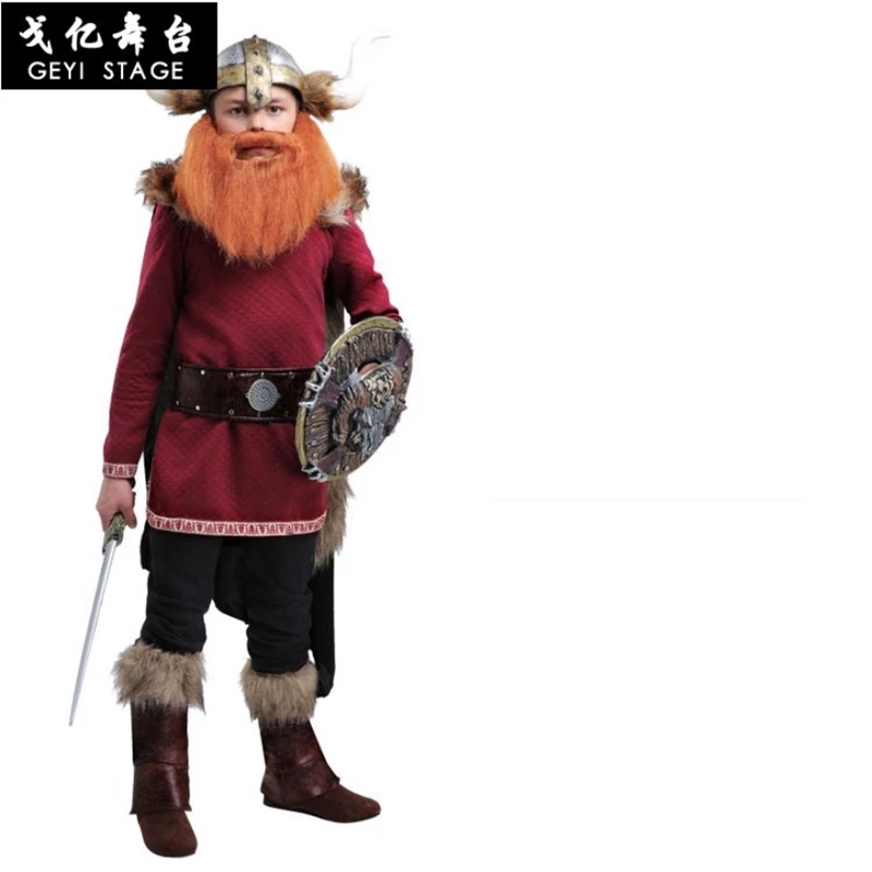 Vikings Pirata Traje Cosplay Roupa Para Meninos Para Meninas