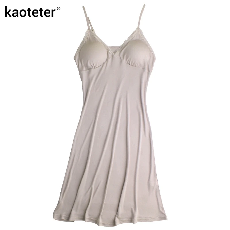 100% Pure Silk Women's Full Slips Femme Sexy Lace V Long Inner Lining Underdskirt Female Chemise Petticoat Slip Woman With Pads 100% Pure Silk Women's Full Slips Femme Sexy Lace V Long Inner Lining Underdskirt Female Chemise Petticoat Slip Woman With Pads