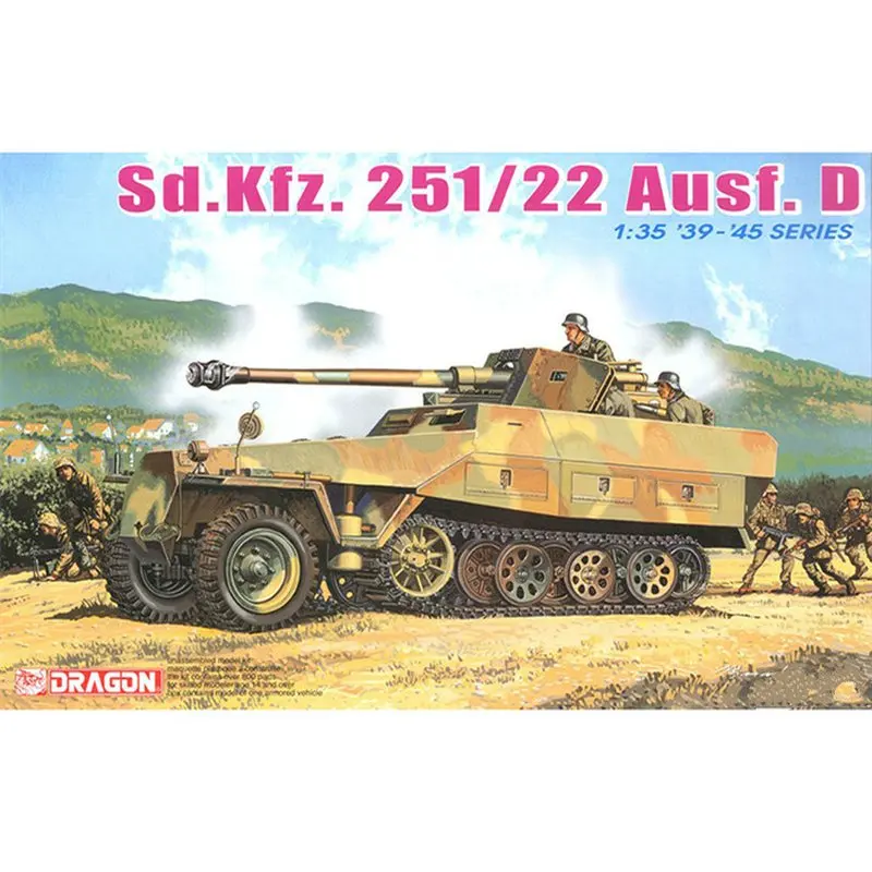 

DRAGON 6248 1/35 Sd.Kfz.251/22 Ausf.D w/7.5cm PaK 40 - Scale Model Kit