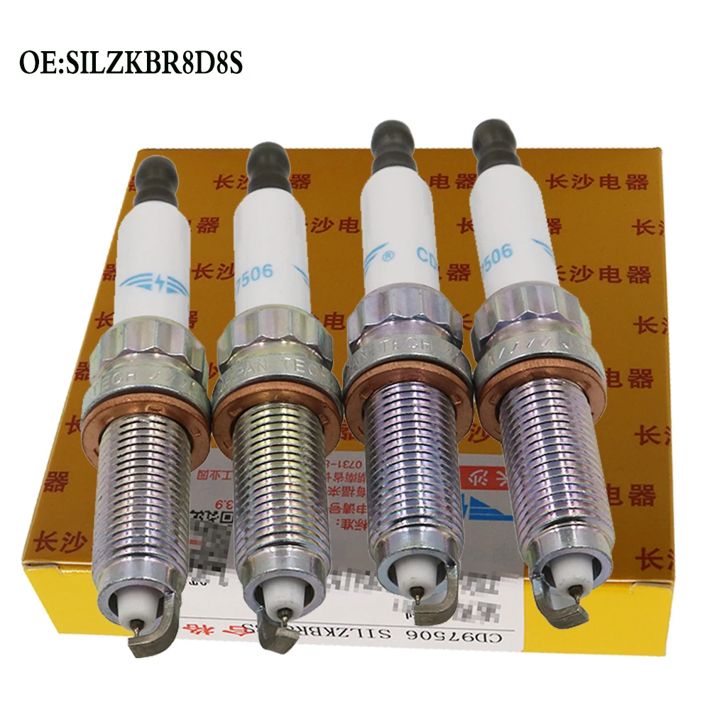

DS 4X New High Quality Iraurita&Platinum Spark Plug SILZKBR8D8S CD97506 for BMW 320i/328i/520i/525Li/528i/X1/X3/X4 2.0T