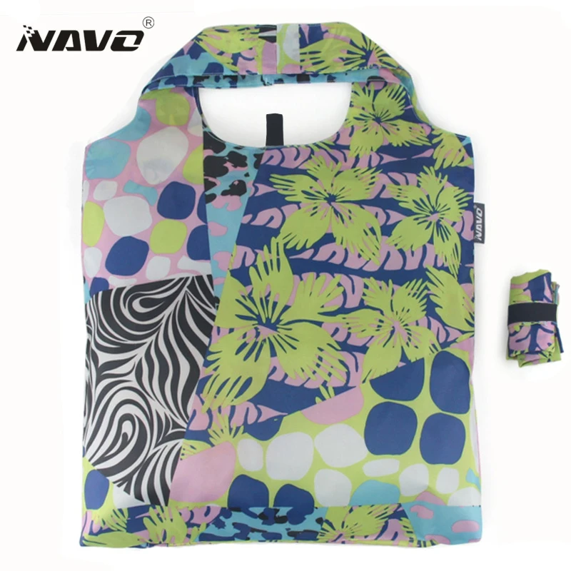 NAVO Eco friendly Reusable Shopping Bag Polyester Folding Shoping Bag Shopper Tote Nylon cloth Foldaway Grocery Bags NAVO Eco friendly Reusable Shopping Bag Polyester Folding Shoping Bag Shopper Tote Nylon cloth Foldaway Grocery Bags