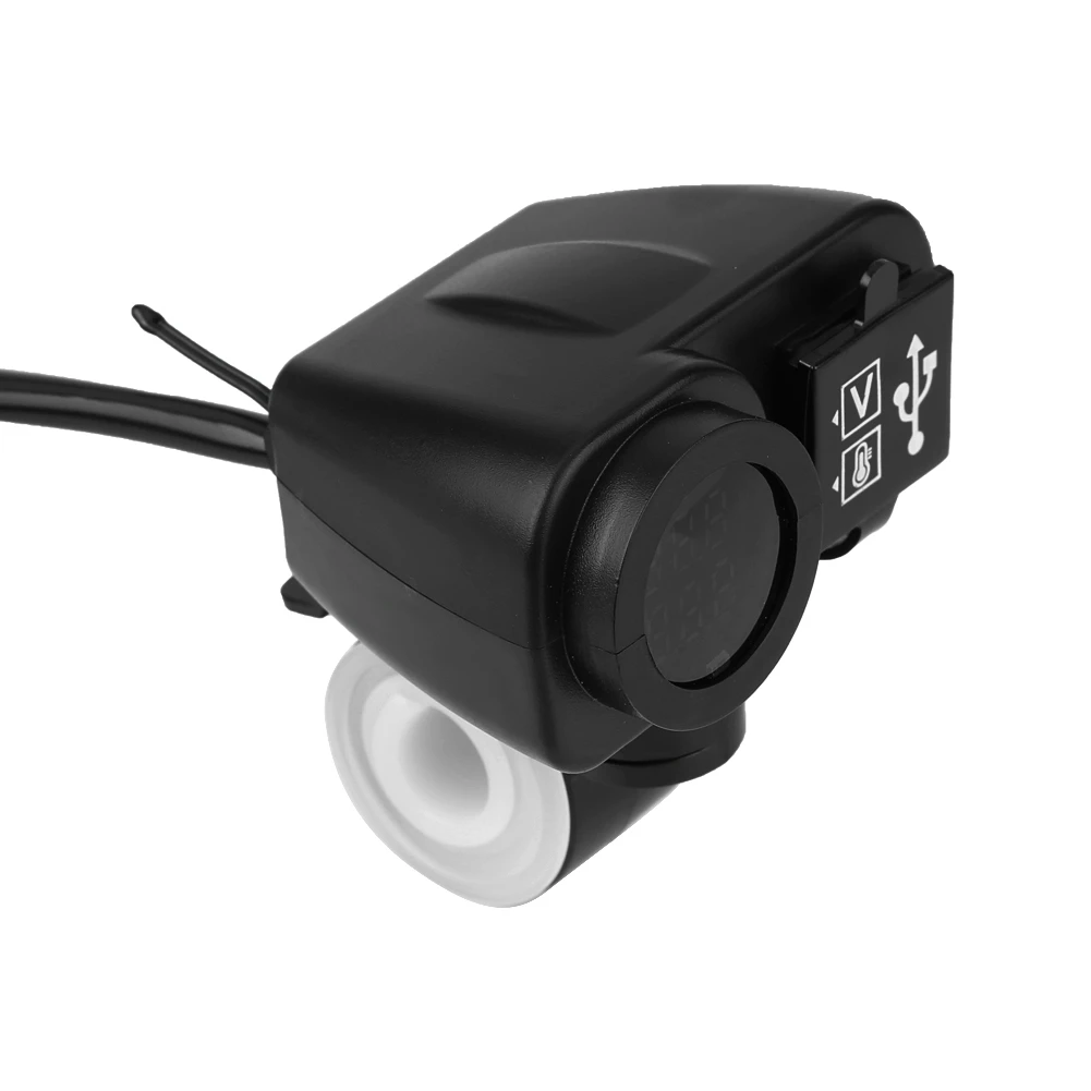 12 V-30 V мотоцикл руль ручка установлен двойной зарядка через usb Вольтметр для розетки Водонепроницаемый automovil автомобили новые