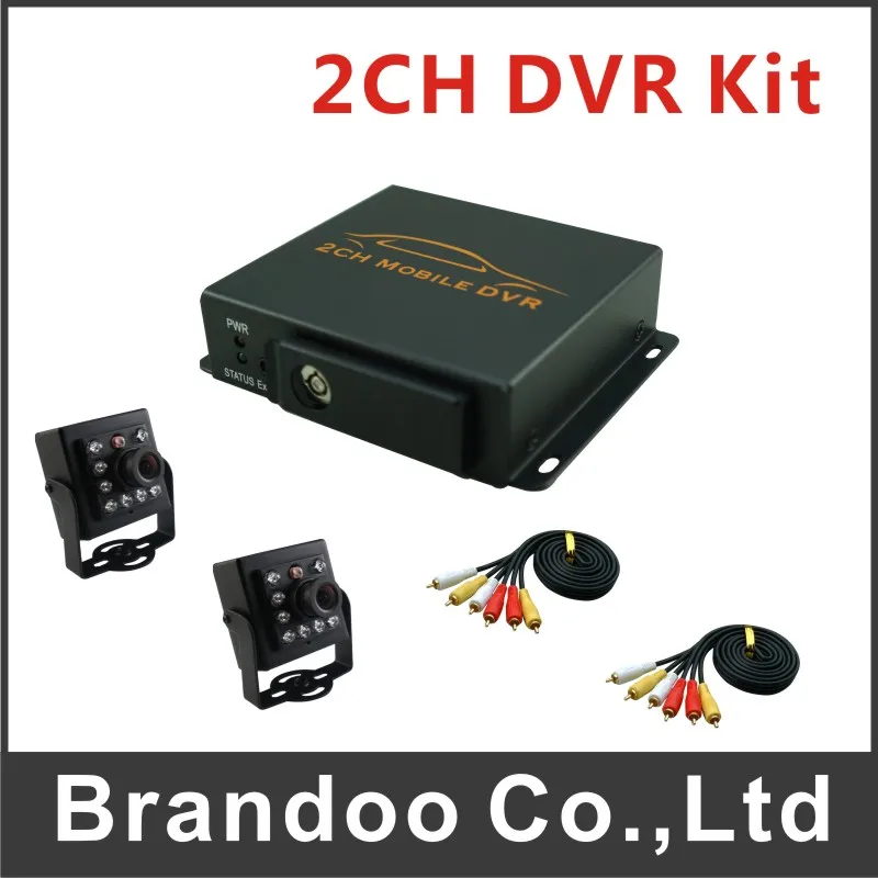 

Free shipping 2 channel MDVR kit, including 2 IR car cameras, suit for taxi, uber car, private car, bus. Russian Menu.