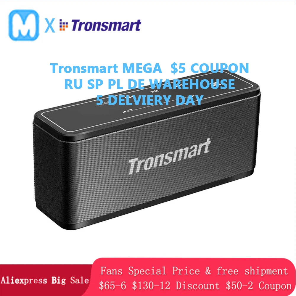 Tronsmart элемент Мега$5 купон Bluetooth динамик беспроводной динамик 3D цифровой звук TWS выход NFC портативный динамик