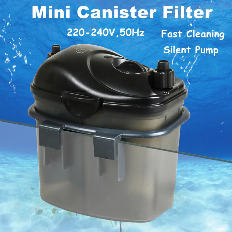 

3w 200L/H Silent Aquarium External Filter Fish Tank Filter Canister With Filter Media Suit For Fish Tank Water Purifying