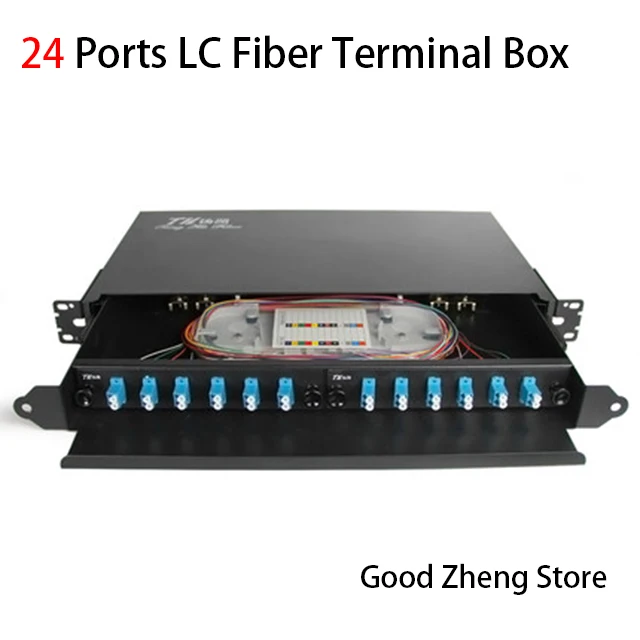 24 Ports Fiber Optic Box LC Fiber Optic Termination Box Fiber Optic