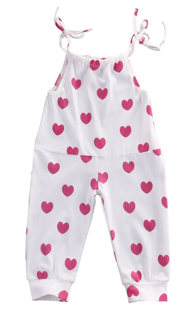 Newborn Baby Girl Infant Toddler Spaghetti straps Bodysuits Jumper