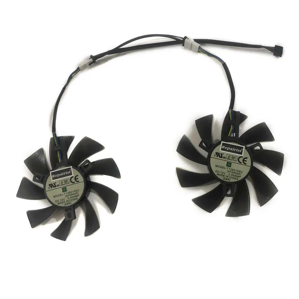 2pcs/lot 4pin 85mm cooler Graphics card fan for REDEON RX 570 GIGABYTE rx570 gaming 4 GB video card GPU cooling