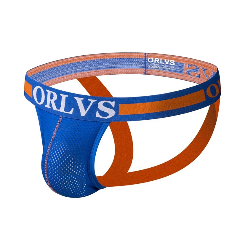 ORLVS New Jocks Men Mesh Low Waist Man Jockstrap thong Sexy Men ...