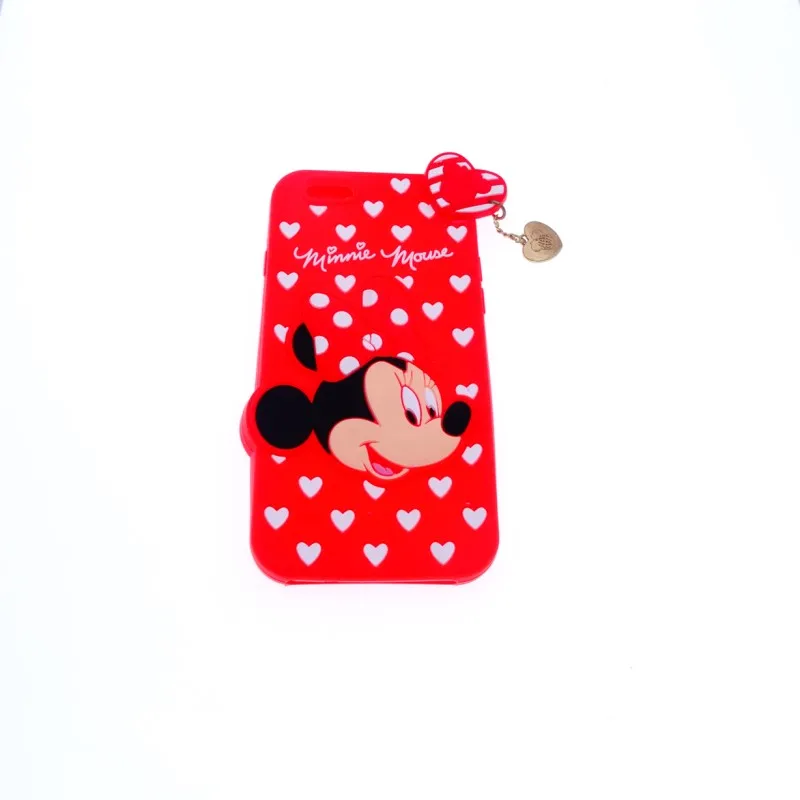 

Cute 3d Cartoon Minnie Mouse Head Love Heart Fashion Soft Rubber Silicone Cover Case for iphone 6 6s 4.7'' Inch