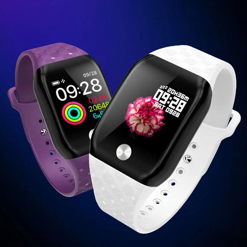 

2019 New Color Screen Female Relogio Heart Rate Smart Watch Woman Waterproof Men Watch Smart Reminder Sports Watches Bluetooth