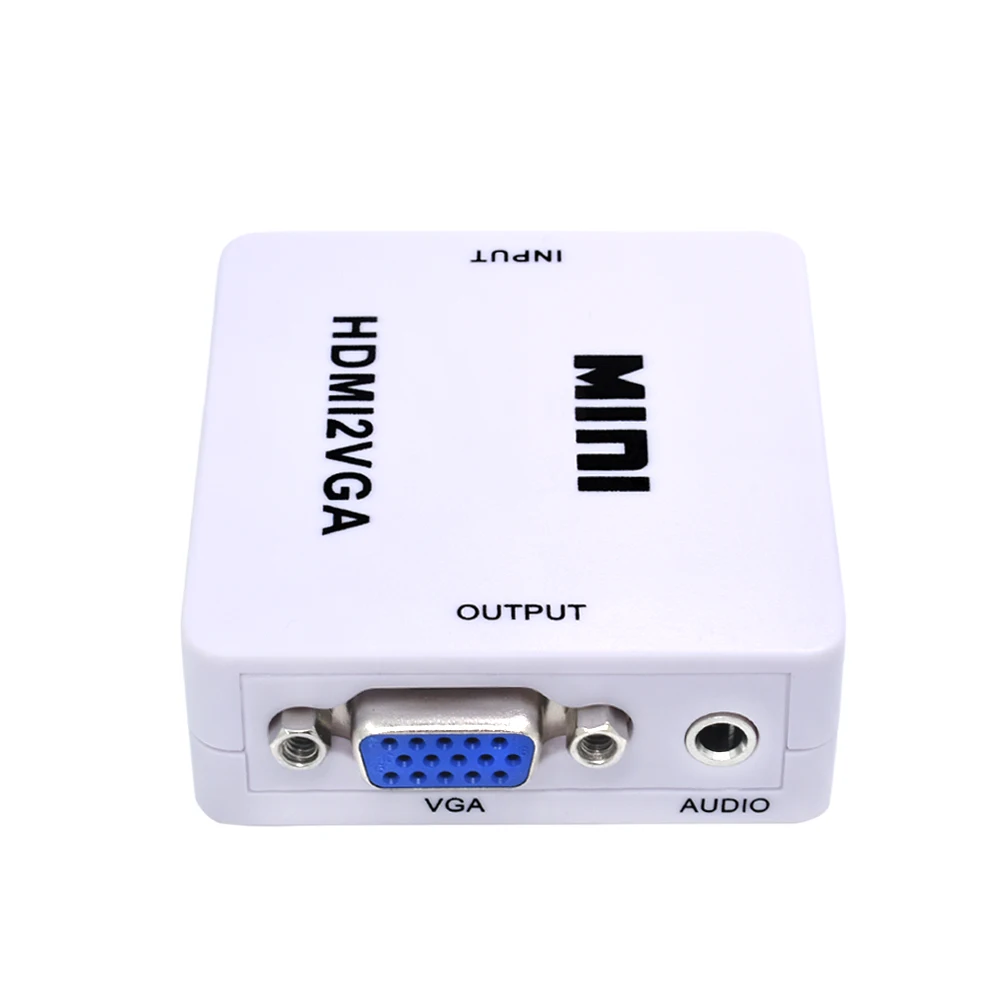 Tishric для HDMI2VGA конвертер коробка Full HD 1080P с аудио питанием Xboxx360 HDTV PC проектор мини
