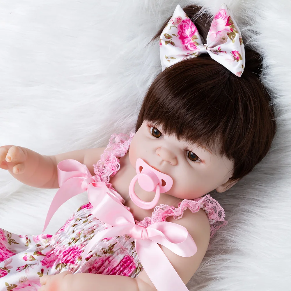 Bebes Кукла Reborn 56 см полная силиконовая кукла для тела девочка Reborn Baby doll игрушка для ванны Реалистичная новорожденная Принцесса Виктория Bonecas Menina