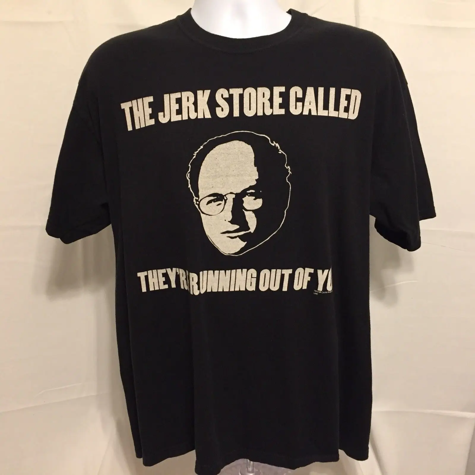 Seinfeld The Jerk Store/футболка с надписью Джордж Костанза размеры XL джинсовая одежда