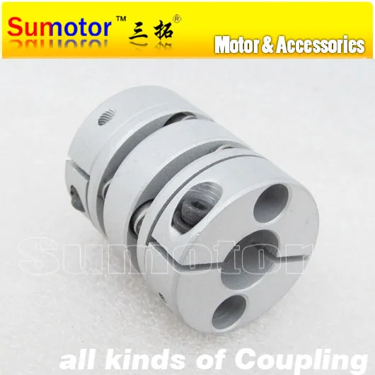 Деталь CNC OD26mm L34mm отверстие 5mm 6mm 6 35mm 8mm 10mm двойная Гибкая диафрагменная муфта для