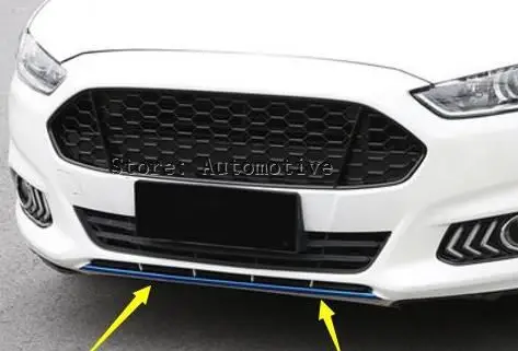 Для Ford Mondeo 2014 2015/Fusion 2014 2015 передний бампер Нижняя боковая крышка для губ Отделка 1 шт