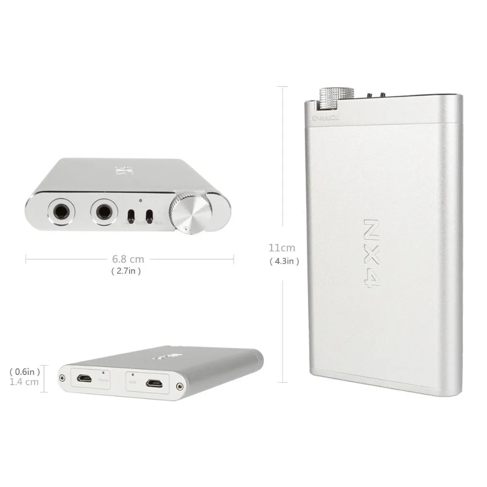 Портативный усилитель для наушников TOPPING NX4 ES9038Q2M XMOS U208 USB DSD DAC|Усилители