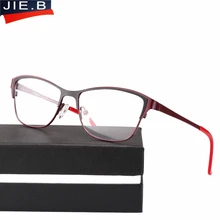 Двухцветные металлические женские оптические очки кошачий глаз, оправа, красивые модные прозрачные очки Armacao De для женщин