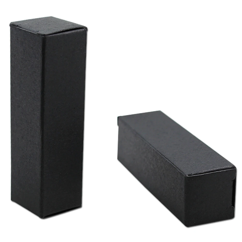 DHL 2*2*7.1cm 1500Pcs/ Lot Black Kraft Paper Box For Lipstick Perfume