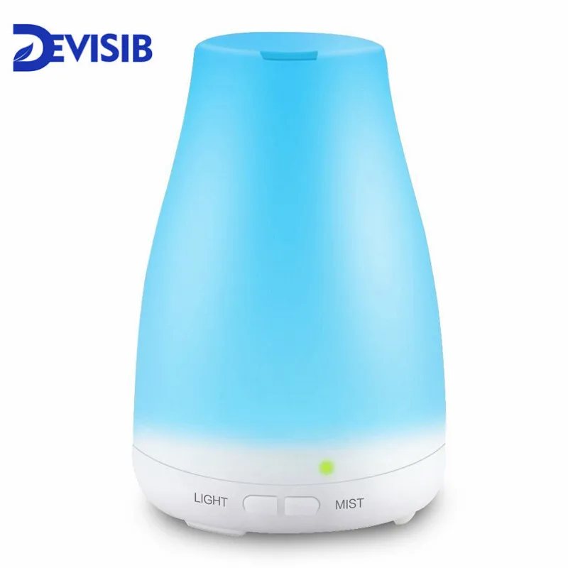 

DEVISIB Essential Oil Diffuser Aroma Cool Mist Humidifier with Waterless Auto Shut-off and 7 Color LED Light, BPA Free for Home