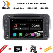 7 “7.1.2 androide de DVD Del Coche para Mercedes-benz Clase C W203 S203 2000-2005 y CLK C209 W209 1998-2004 y Viano y Vito W639 2004-2006