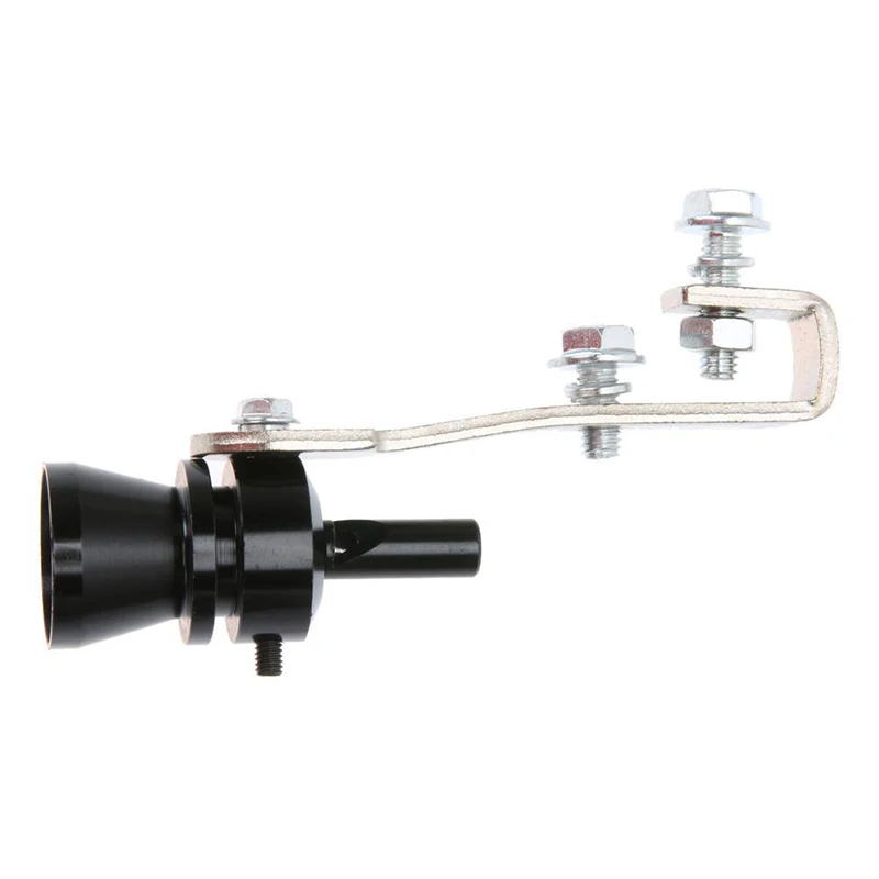 Universal Car Turbo BOV Sound Whistle Simulator Pipe Exhaust Muffler Black Hot