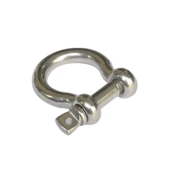 

10PCS/LOT 316 Stainless steel M5 Bow Shackle Boat Screw-Pin Anchor For Paracord Bracelet Steel Buckle Outdoor Tools