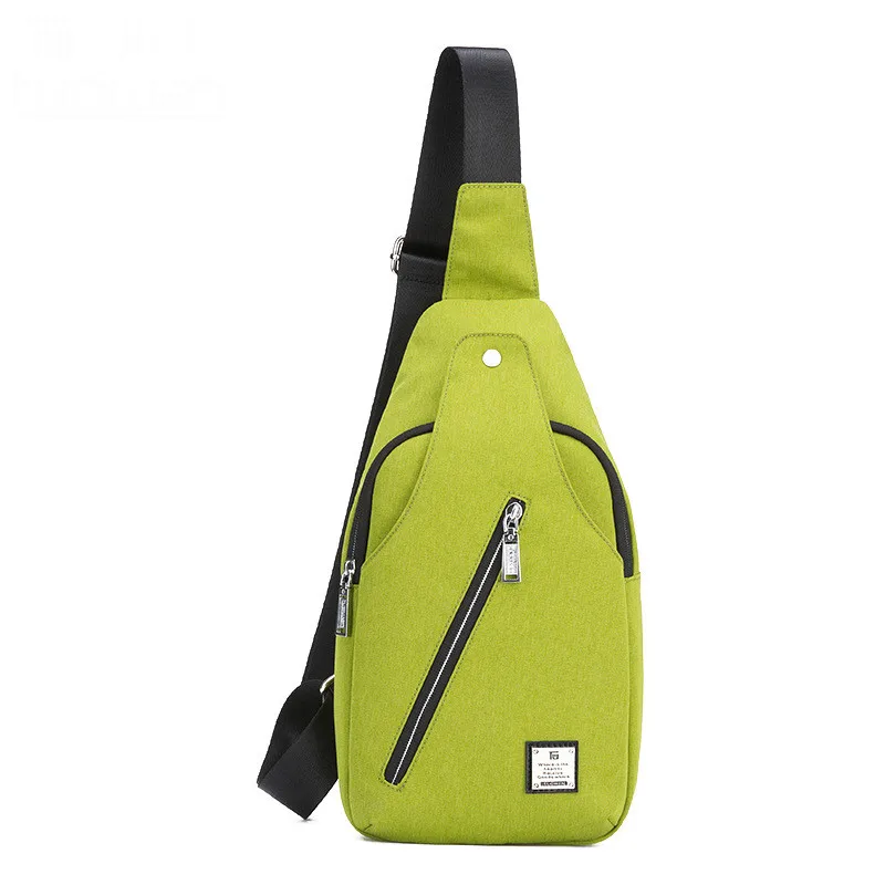 Новое поступление, оксфордская Мужская нагрудная сумка на одно плечо, спортивная сумка, сумки через плечо для женщин, слинг, сумка на плечо, городские сумки для бега - Цвет: Green
