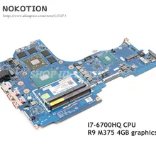 NOKOTION для lenovo ideapad Y700-14ISK Материнская плата ноутбука 14 дюймов 5B20M55518 AIPY6 LA-C951P I7-6700HQ R9 M375 4 Гб видеокарта