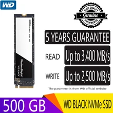 WD Black NVMe 500 GB M.2 SSD M2 твердотельный накопитель 500 GB 2280 PCIe Gen3x4 8 ГБ/сек. 3400 МБ/с. WDS500G2X0C для ПК ноутбука