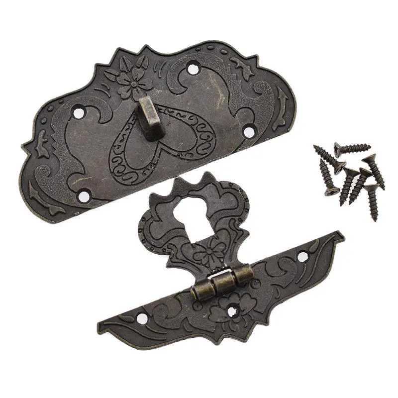 Mayitr 1 Set Antique Bronze Jewelry Wooden Box Case Toggle Hasp Latch With Screw For DIY Hardware Furniture Accessories Mayitr 1 Set Antique Bronze Jewelry Wooden Box Case Toggle Hasp Latch With Screw For DIY Hardware Furniture Accessories