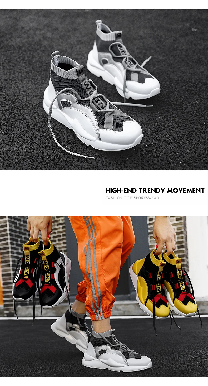 Спортивная обувь Для мужчин тенденция удобные Для мужчин кроссовки бренд Высокое качество Уличная Нескользящая прогулочная обувь zapatillas