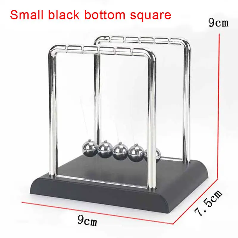 Early Fun Development Educational Toy Gift Newtons Cradle Steel Bumper Balance Ball Physics Science Pendulum For Desk Decor U3 