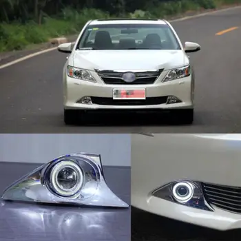 

Brand New High Quality LED COB Angel Eyes+HID Lamp Projector Lens Foglights For Toyota Camry 2012-2013