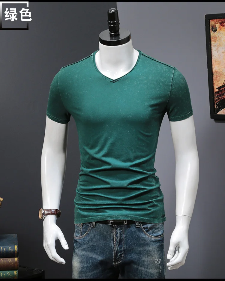 Men's Cotton Gradient T-shirt Fitness T Shirt Men 2018 Brand Clothing Hip Hop Tie Dye Tshirt Homme Crew Neck Tee Jerseys (8)