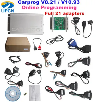 

Carprog 8.21 10.93 Online V8.21 Full Perfect Firmware V8.21 Software V10.05 with All 21 Adapters Including Full Authorization