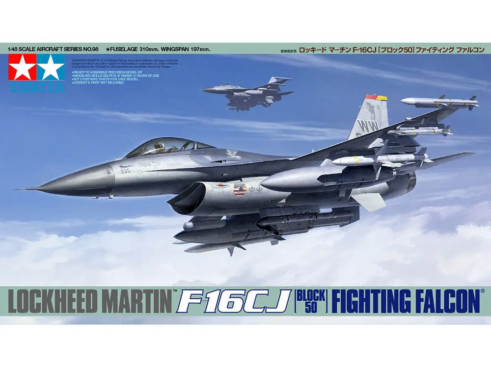 F-16CJ Block 50 Fighting Falcon Tamiya 1//48 61098