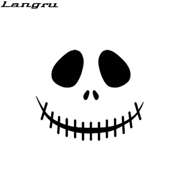 

Langru Funny Skull Ruthless Terror Mysterious Pirate Robber Sign Car Sticker Car Decor Vinyl Decals Jdm