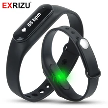 EXRIZU C6 Smart Band Health Bracelet Heart Rate Monitor Wristband Sleep Fitness Tracker Pedometer for Sport